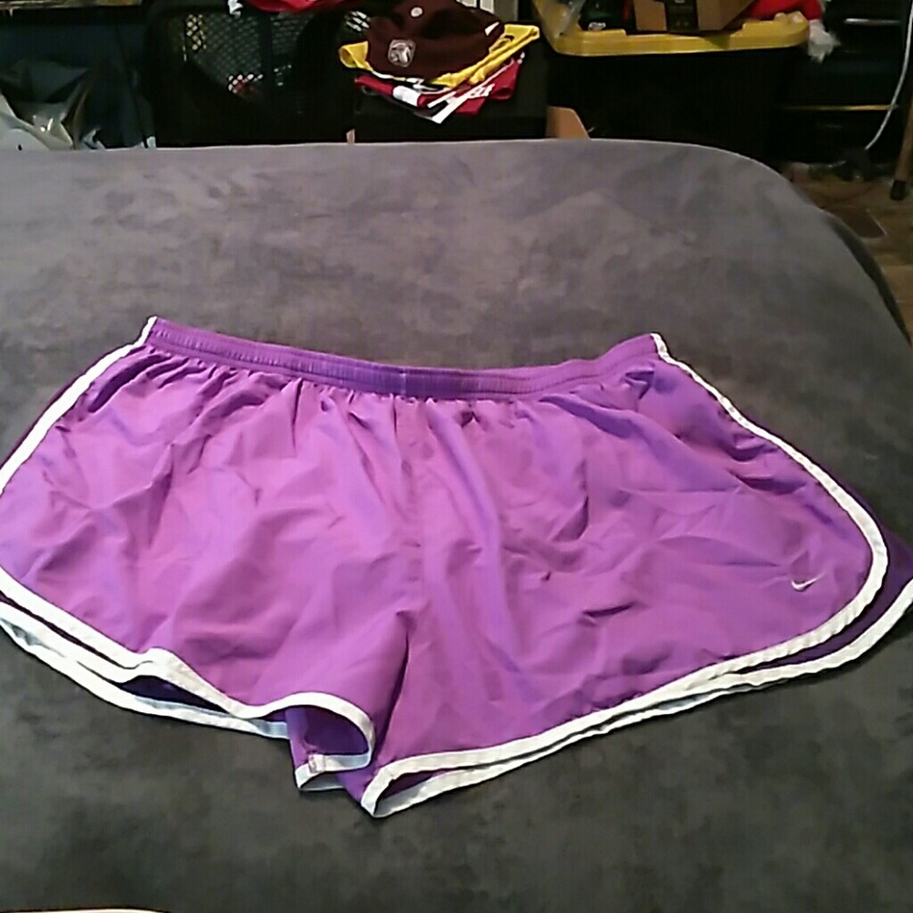 Purple Nike tempos
